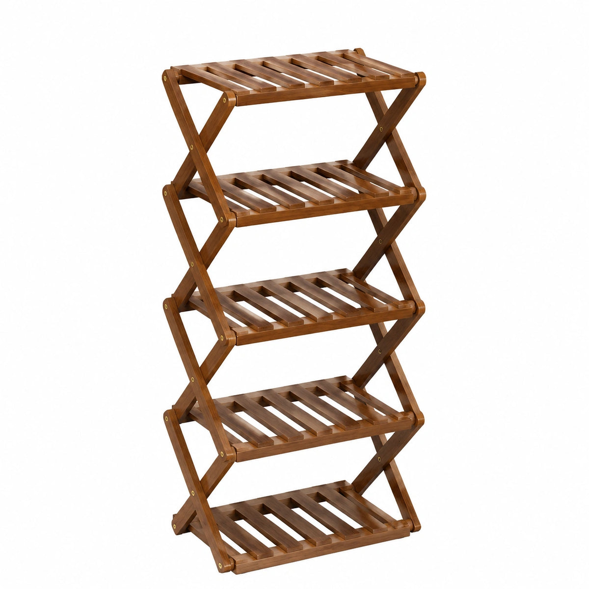 Organizzatore Verticale per Scarpe in Bambù, Scaffale alto Multifunzionale e Stretto per Scarpe per Ingresso, Armadio, Angolo, Camera da Letto