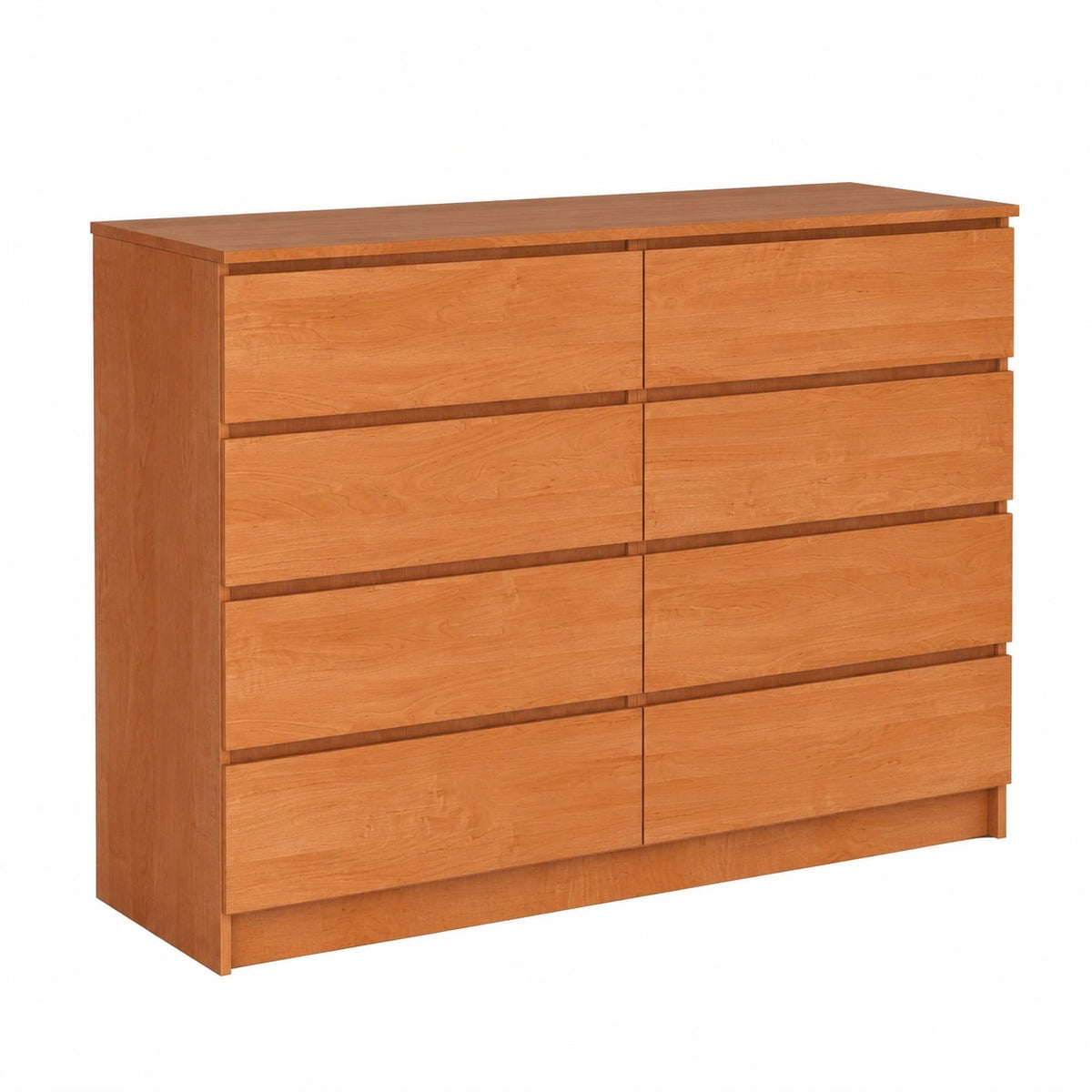 Cassettiera K 140 cm 8 (2 × 4) Cassetti, Moderna Mobiletto per Soggiorno Sala da Pranzo Camera da Letto, Armadio Cameretta, 138 × 99 × 40 cm, Peso