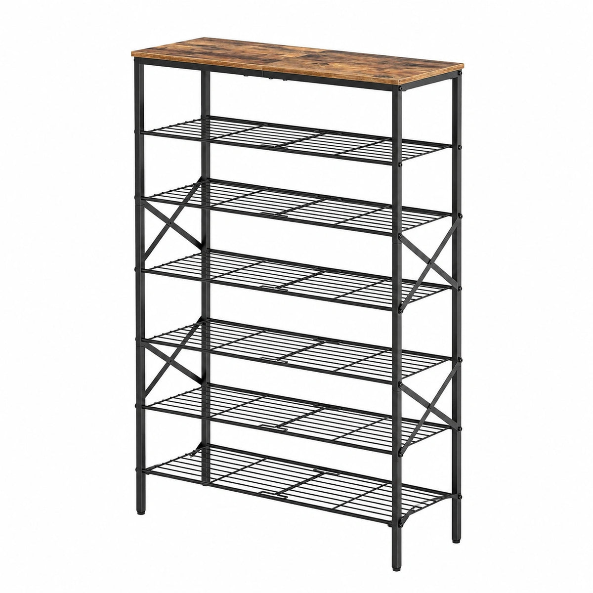 Scaffale Portascarpe a 8 Ripiani, Scarpiera, Grande Capacità, Organizzatore Portascarpe, fino a 32 Paia di Scarpe